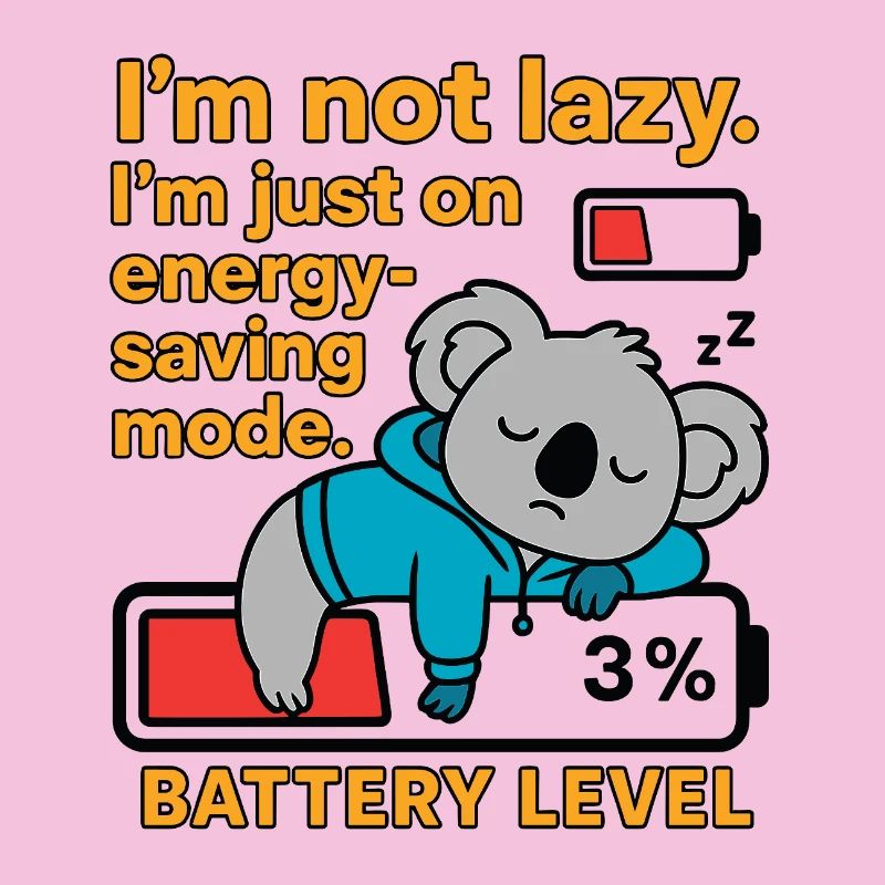 Koala in energy-saving mode