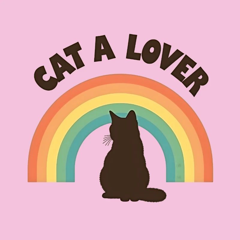 Regenbogen Liebe Katze