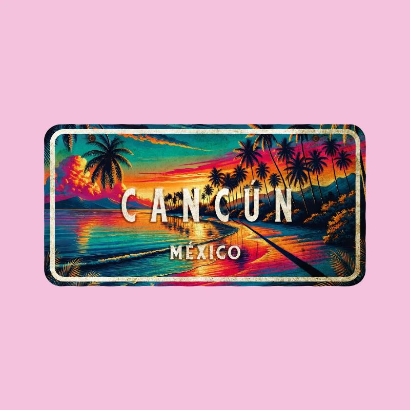 Cancun, Mexique, Coucher de soleil Design