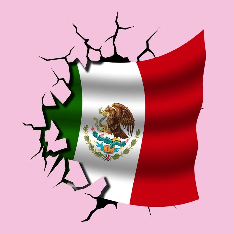 Drapeau du Mexique - Mexique - Drapeau Broken Design