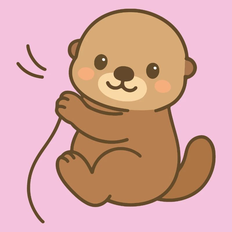 Eingekuschelt Seeotter