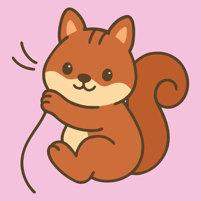 Cuddly squirrel