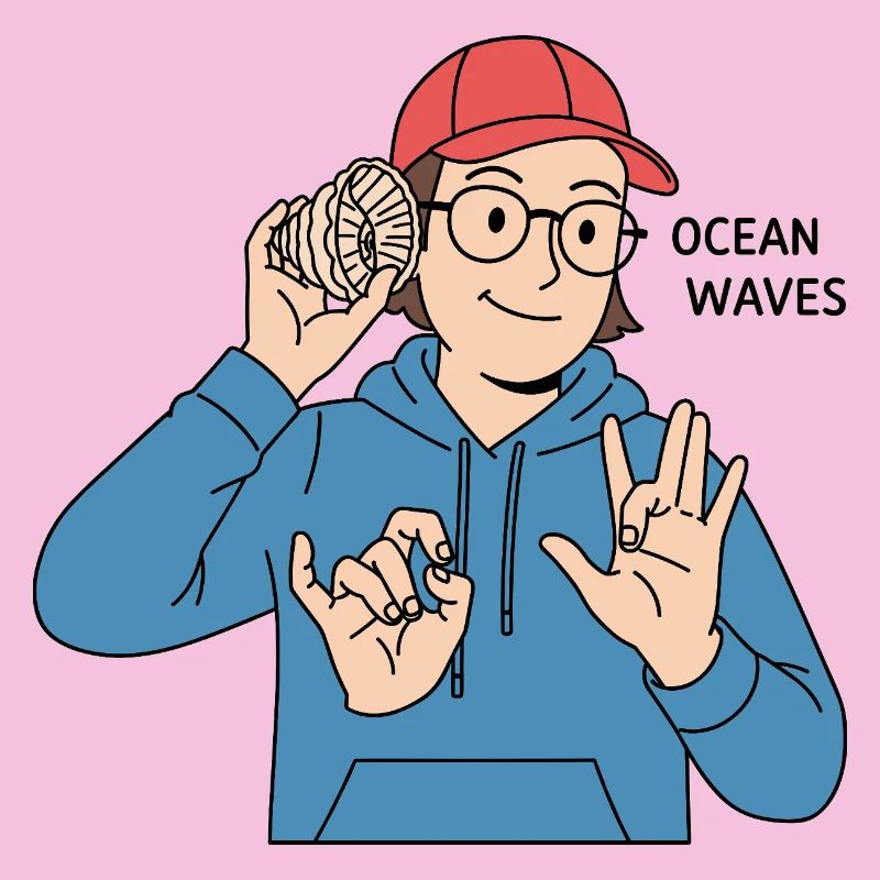 Sign Language Ocean Waves