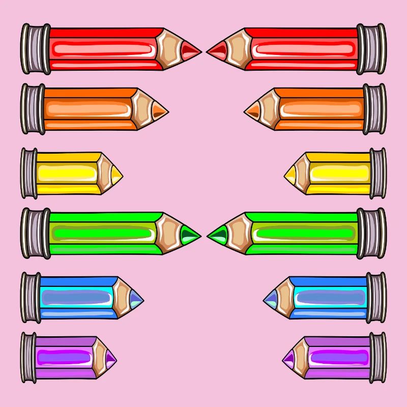 LETTRE UN NOM CRAYONS DE COULEUR D’ÉCOLE