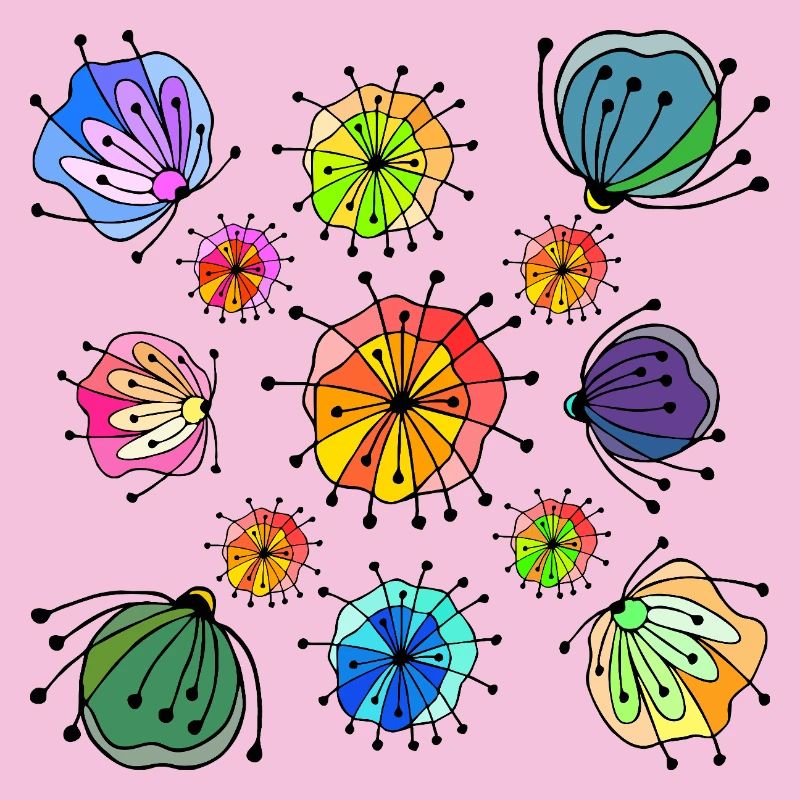 Colorful Abstract Butterfly Pattern