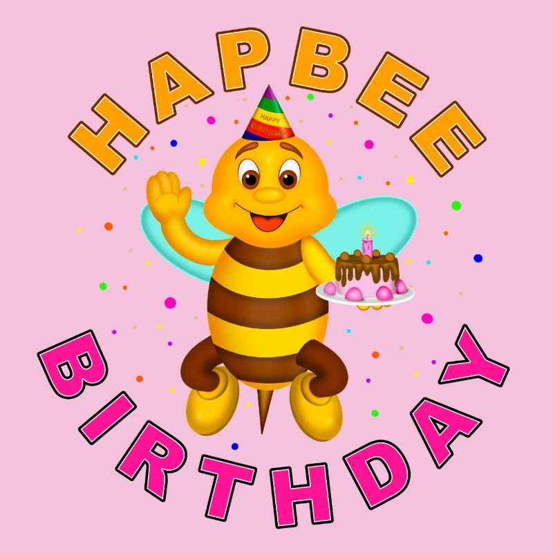 HAPBEE Birthday with text