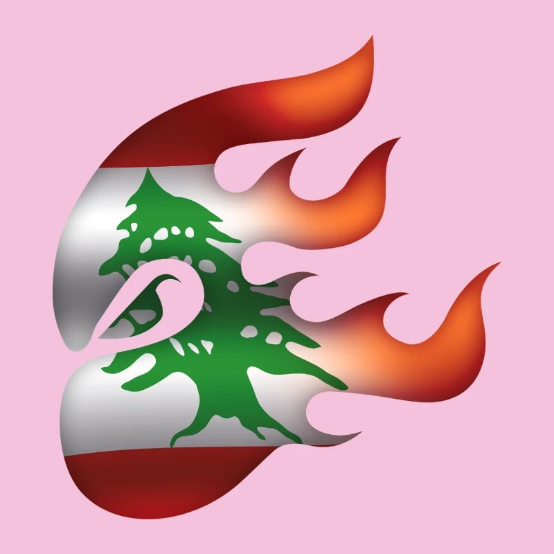 Flagge des Libanon - Libanon - Ninja
