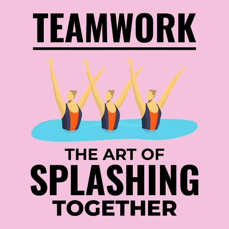 Triumphales Design der Synchronschwimmer