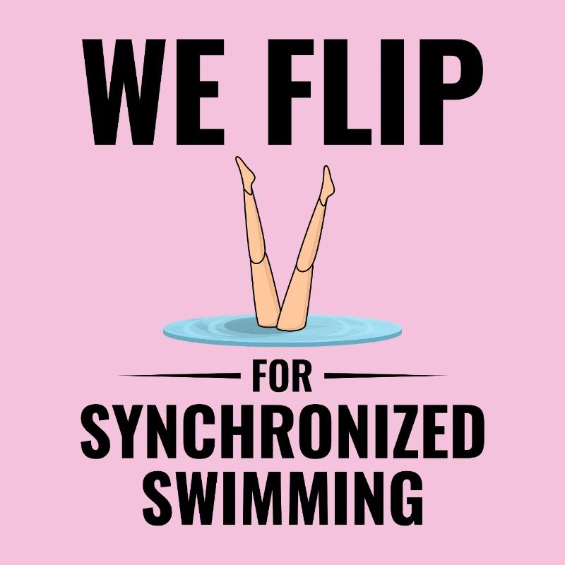 Humorous Legs Drowning Synchronized Swim