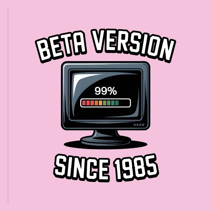 Retro Computer Progress Design