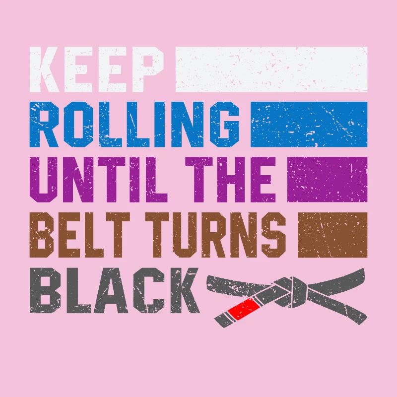 continuez à rouler jusqu'à ce que la ceinture devienne noire Jiu-Jitsu