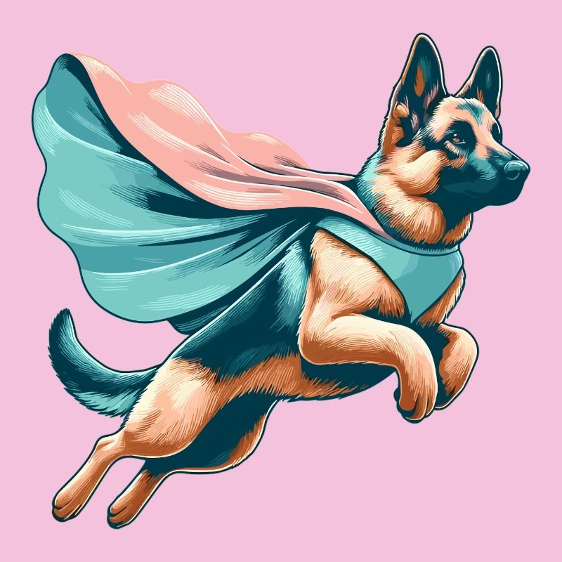 Heldentier Super Hund Schäferhund Cape Geschenk