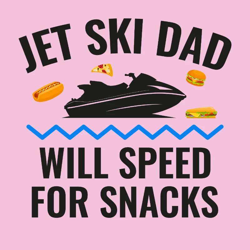 Jet Ski Dad Will Speed for Snacks 