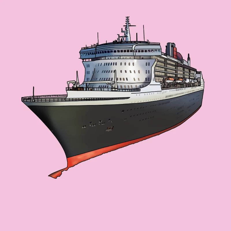 Klassisches Kreuzfahrtschiff Design