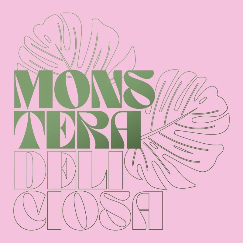 Monstera Leaf Botanical Design