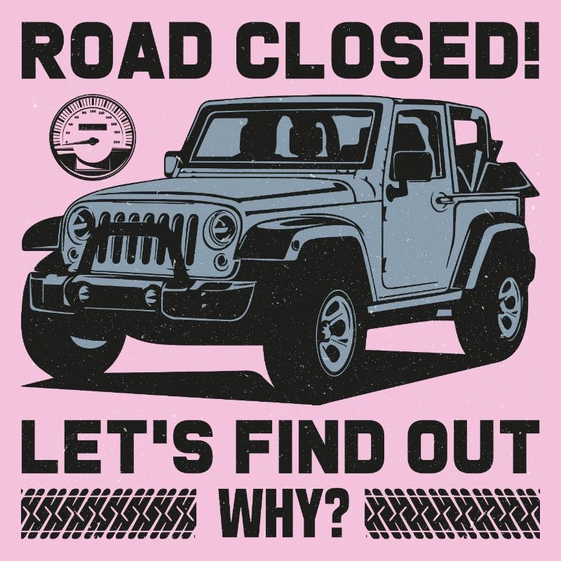 Conception Jeep sur route fermée