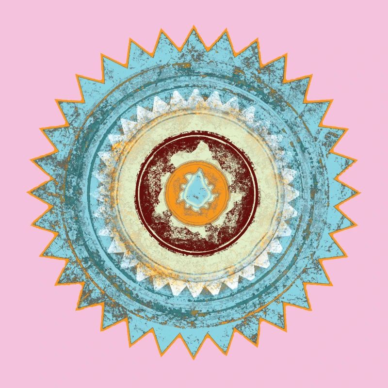 Conception abstraite du mandala zen