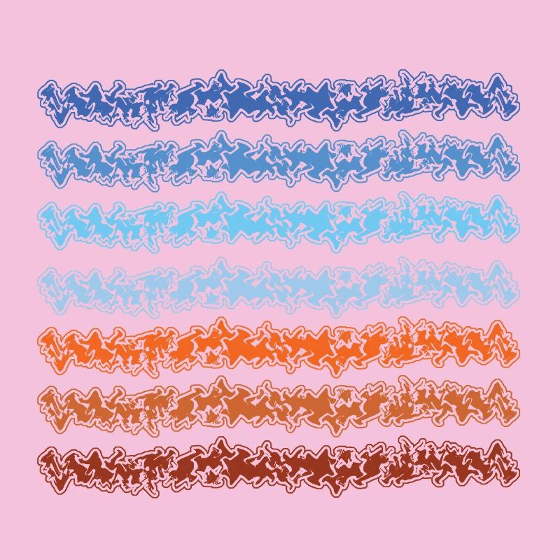 Abstract gradient lines design