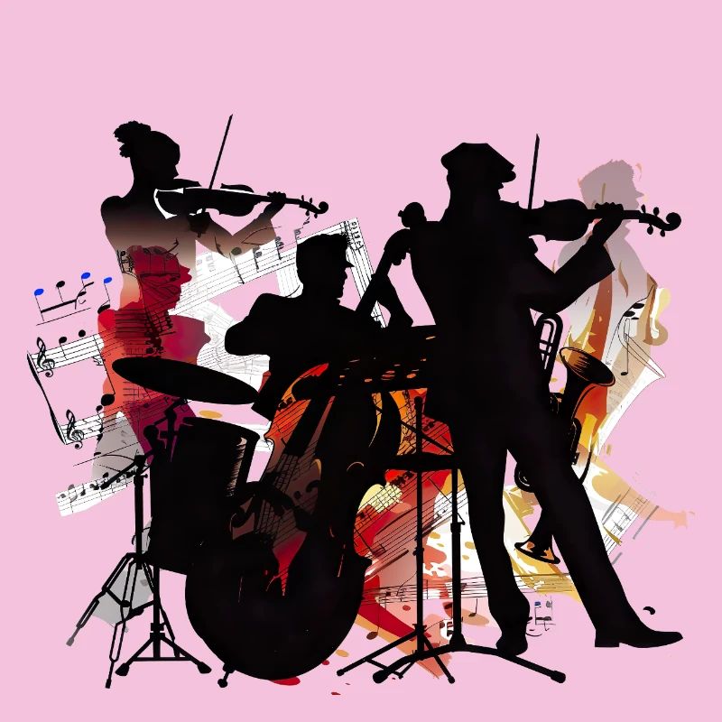 Explosion de couleur de silhouette de gang