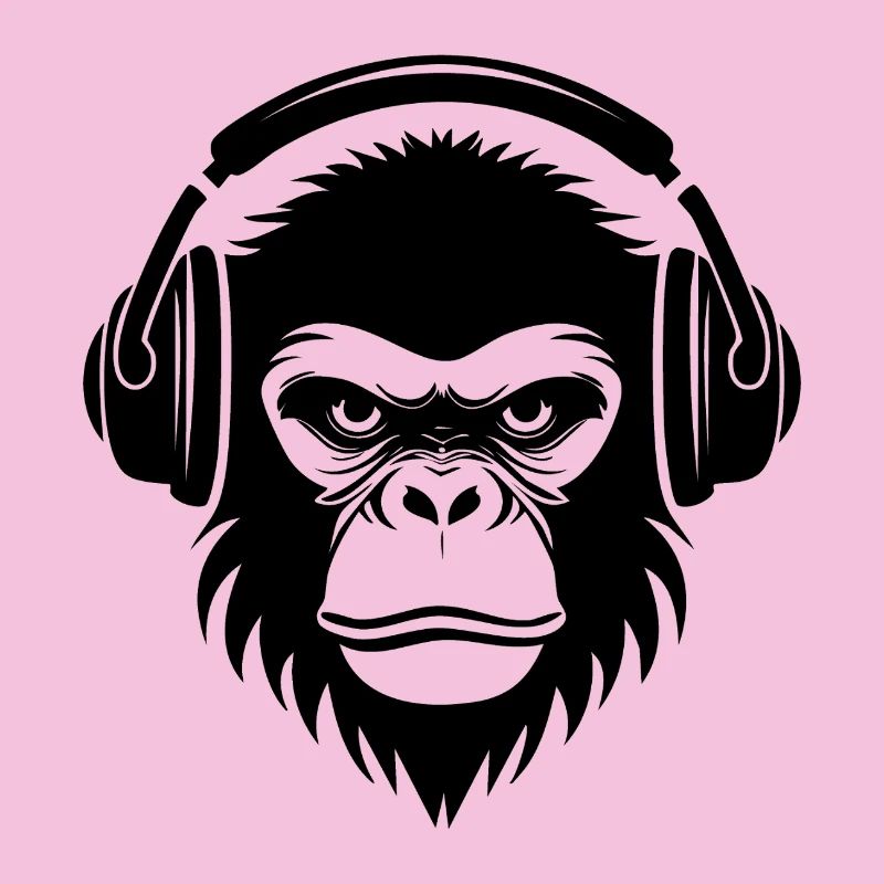 Crew Beatbox Rhythm Monkey Head Shirt