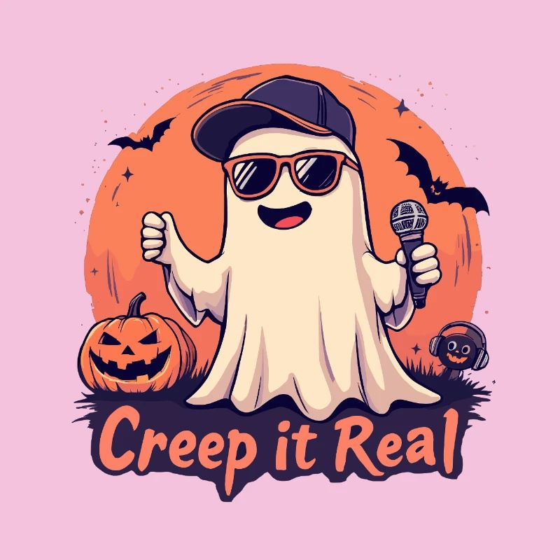 Creep It Real Ghost mit Mikrofon