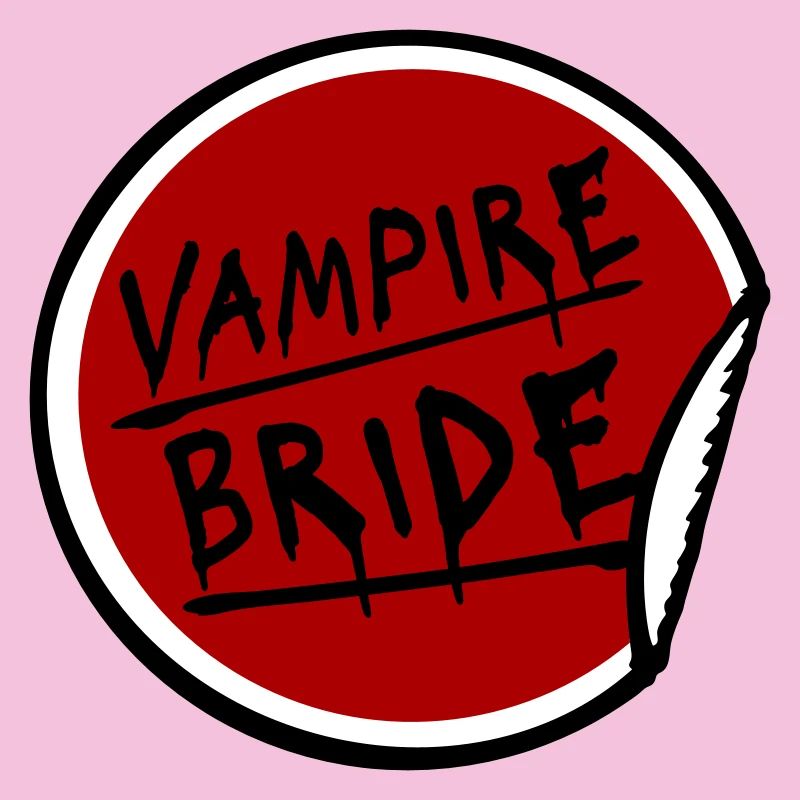 Vampire Bride Stickers Halloween Bachelor Bride Wedding