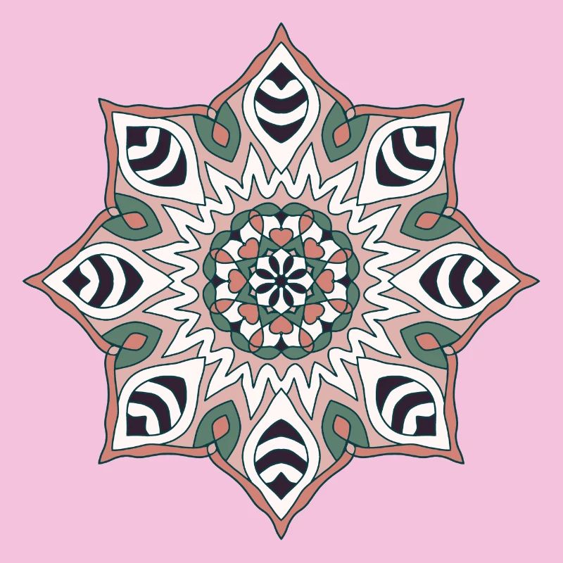 Earth Tone Mandala Pattern