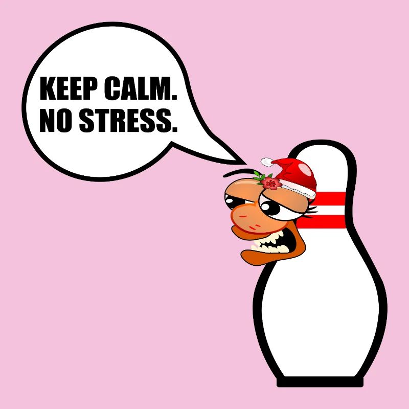 FUNNY CHRISTMAS BOWLING KEEP CALM