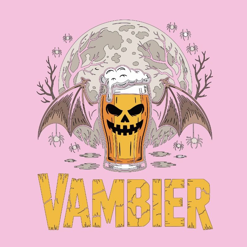 Vampire Beer Motif Under Moonlight