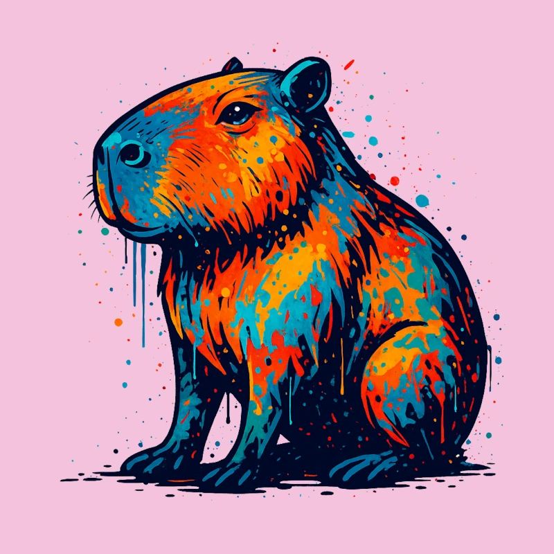 Farbenfroher Hippo Splash
