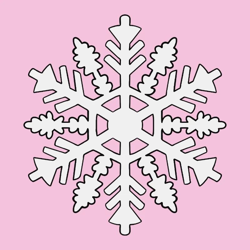 Schneeflocken-Silhouette