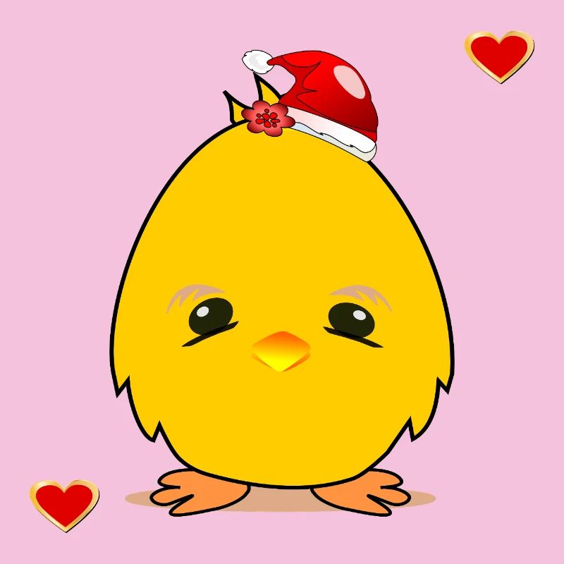 Weihnachtsküken Weihnachten Herz