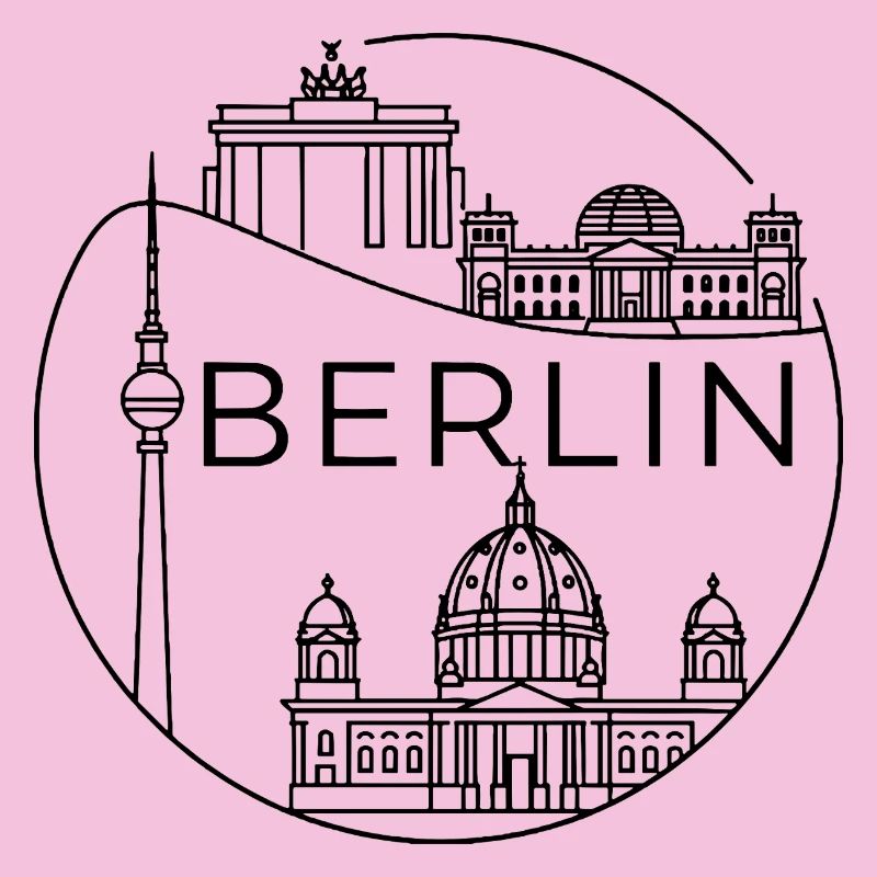 Berlin Landmark : conception moderne de lignes en cercle
