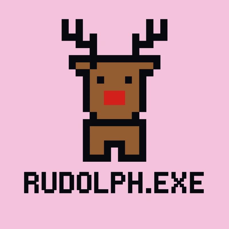 Rudolph.exe Pixel Reindeer