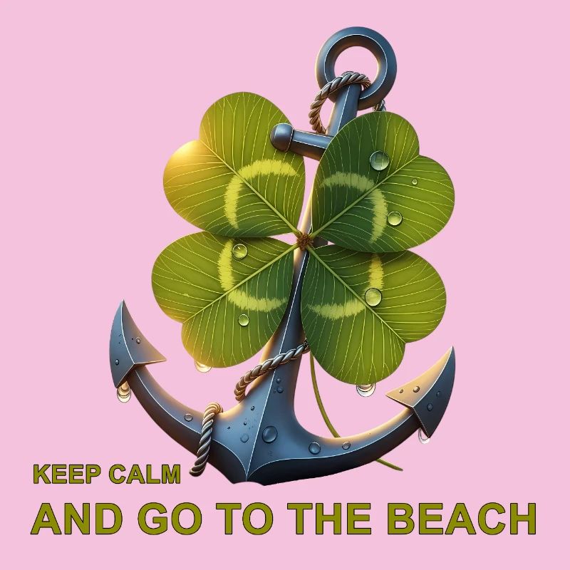 Devise de la plage Shamrock Anchor