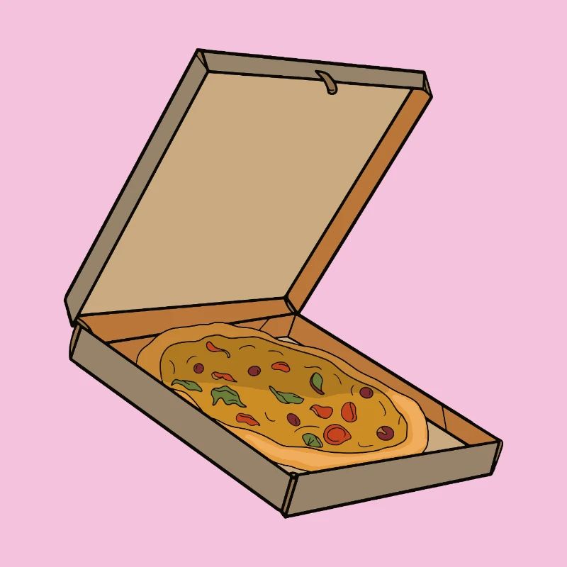 Pizza Box Pop Art Slice