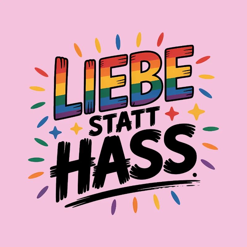 Love Instead Than Hate - Logo Cool Pride