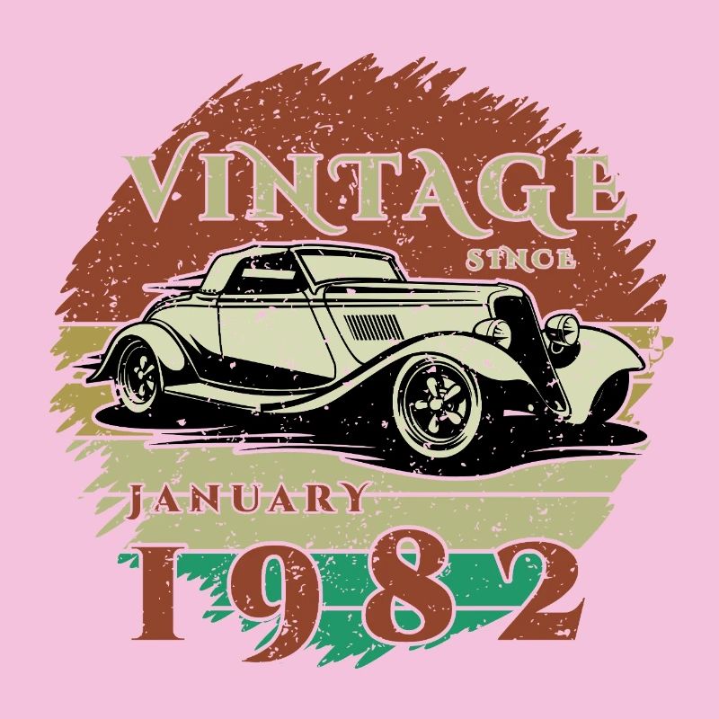 44. Geburtstag - Klassiker - Vintage since 01/1982