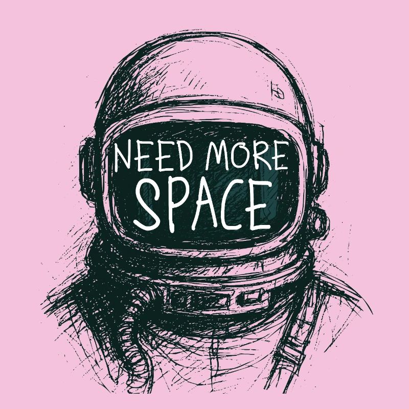 Besoin de plus de discours d’astronaute spatial Dessin