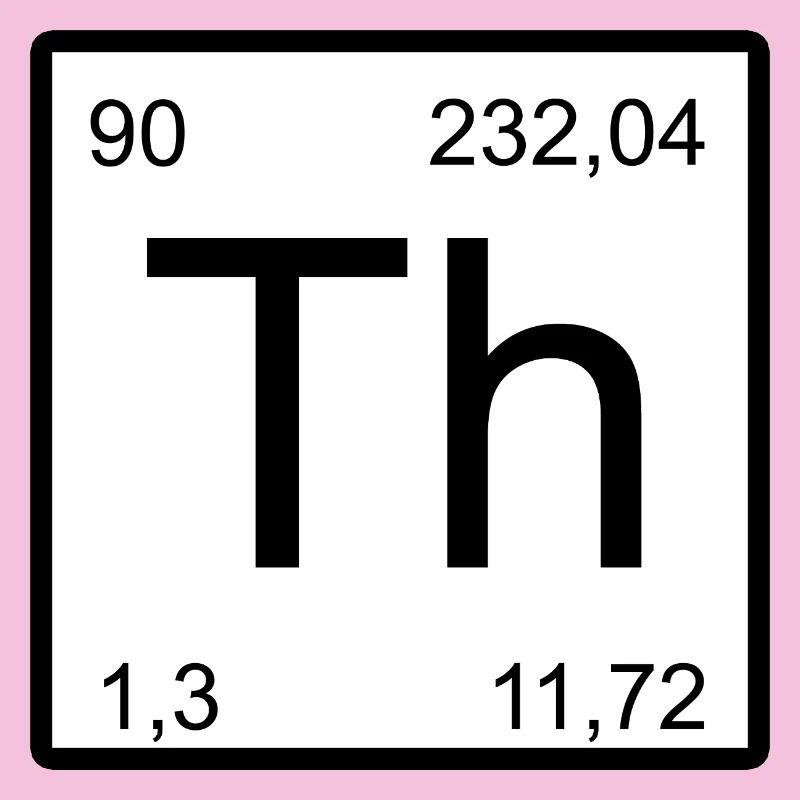 Th Thorium-Element Symbol Artwork