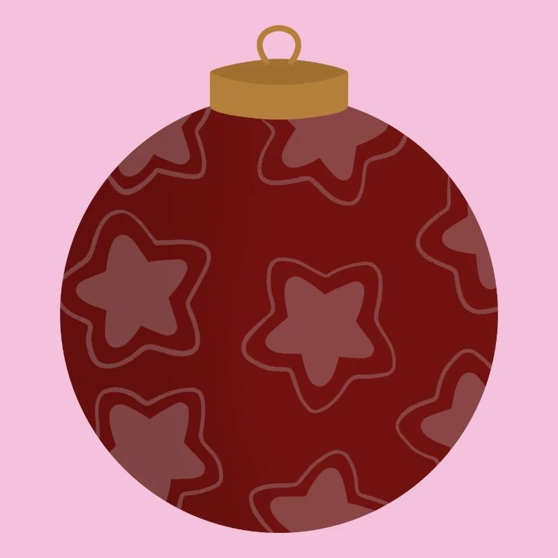 Crimson Star Ornament Pattern
