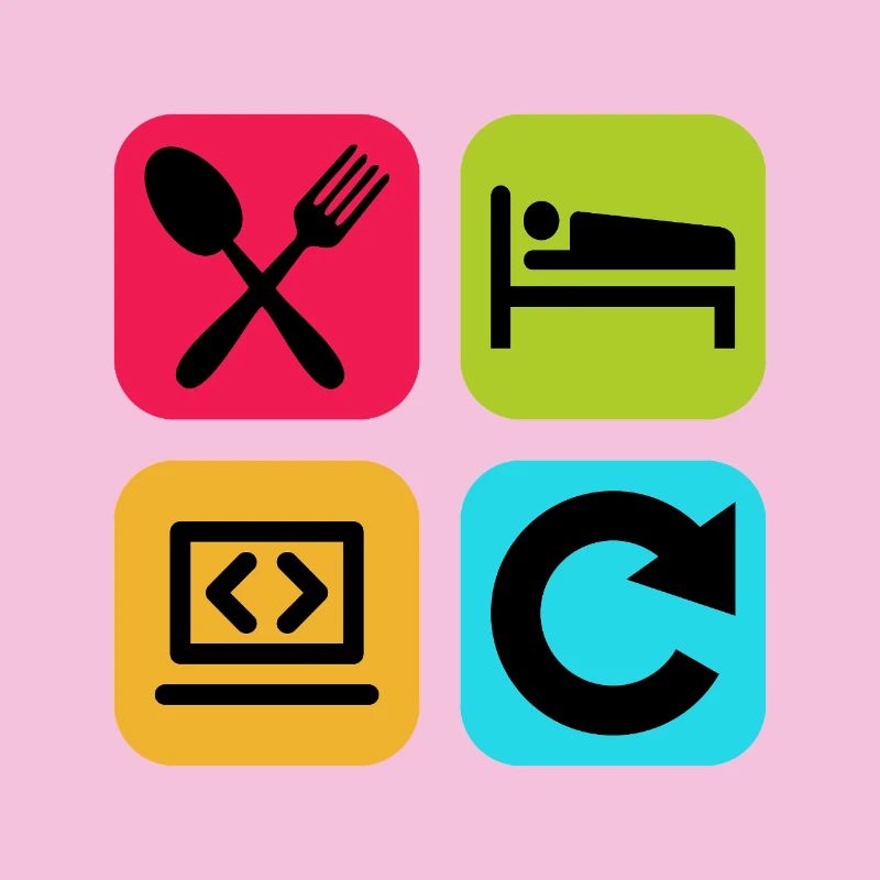 Code de citation drôle répété par le programme Eat Sleep