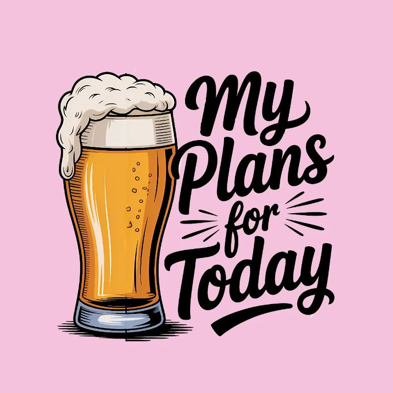 My Plans for Today - Cool Beer Logo
