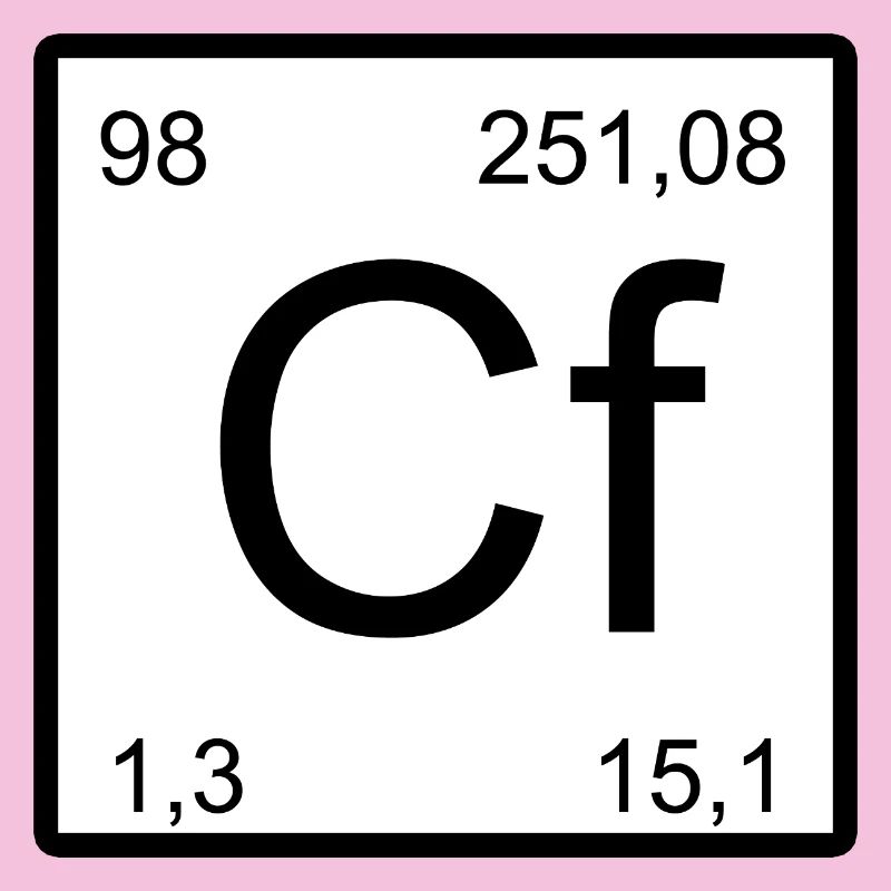 Conception du bloc d’élément Californium Cf
