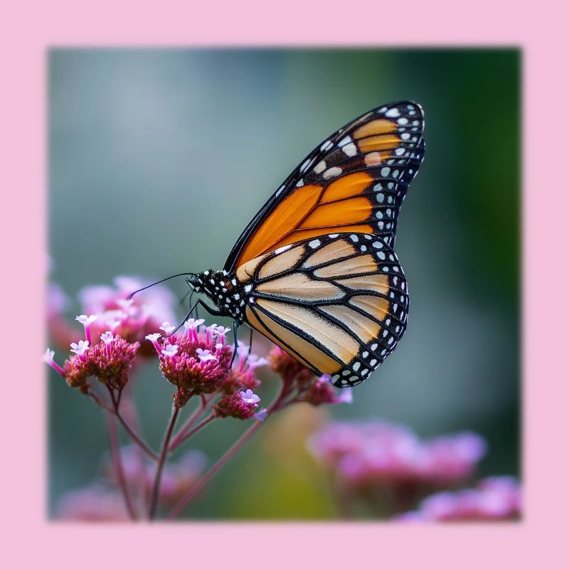 Macro du papillon monarque