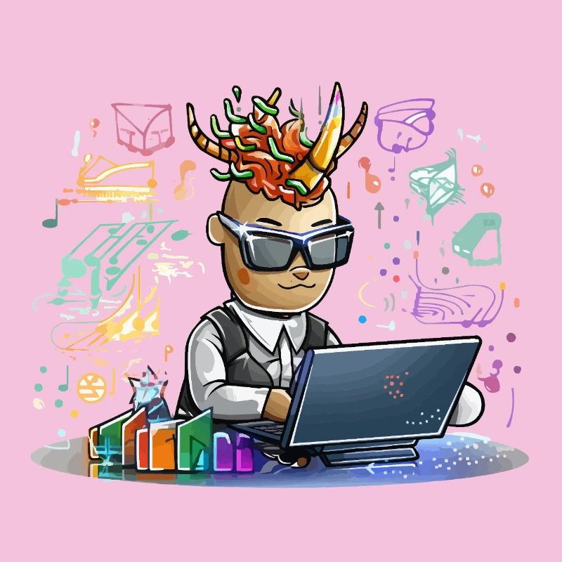 Infernal designer on laptop