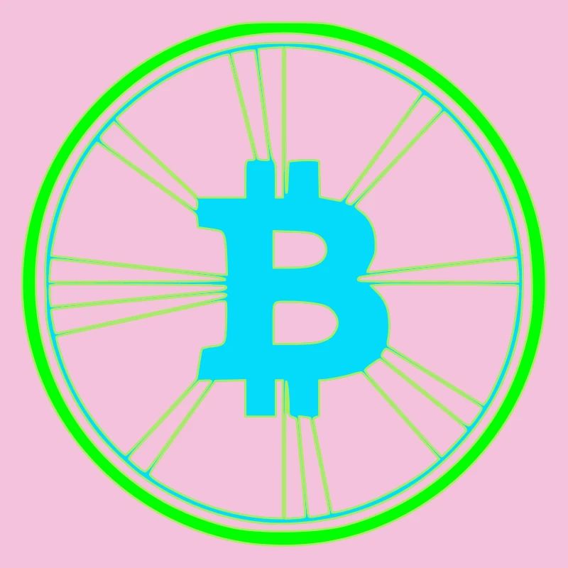Vecteur de vitesse des wireframes Bitcoin