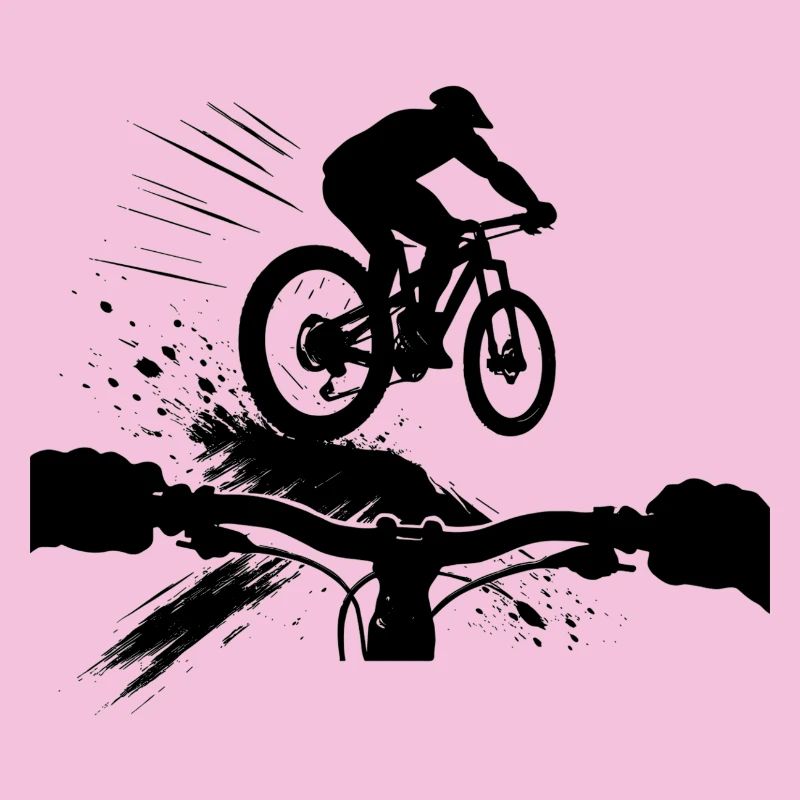 Perspective VTT en descente Perspective VTT Cadeau