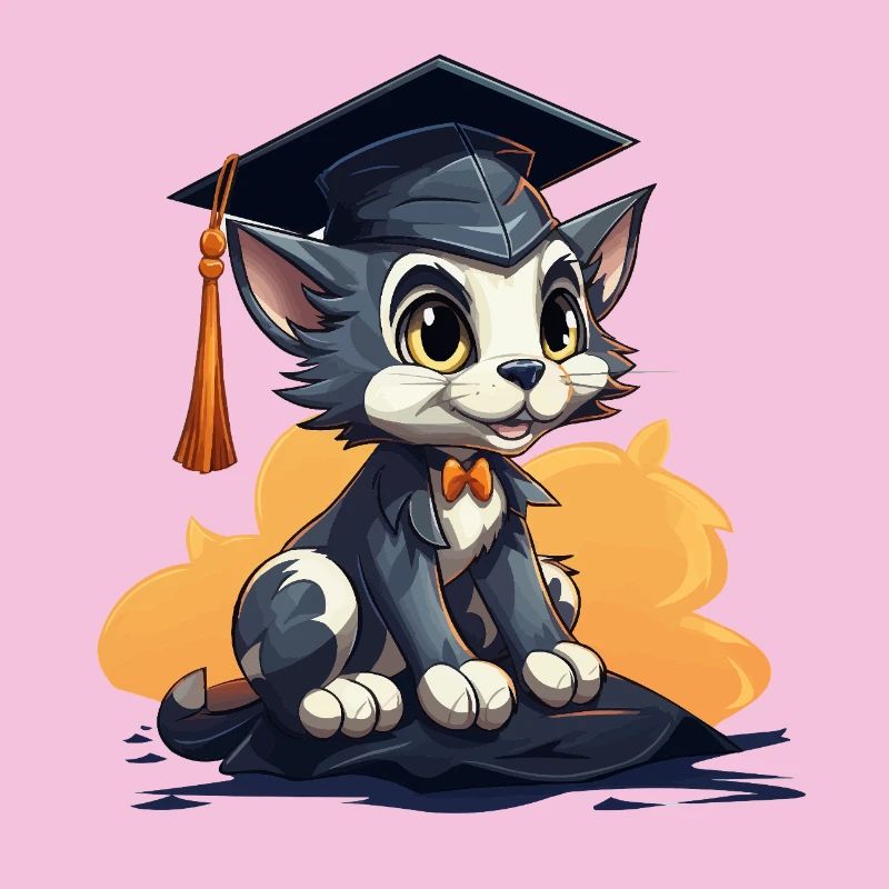Kitten with cap