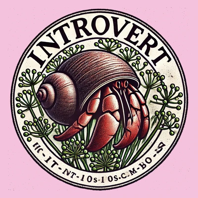 Introvert Snail Badge
